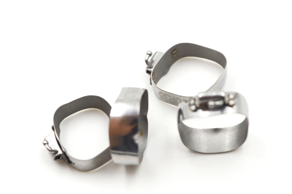 second molar bands with buccal tubes